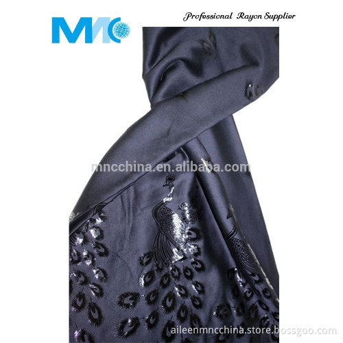 Best selling printed rayon satin spandex fabric